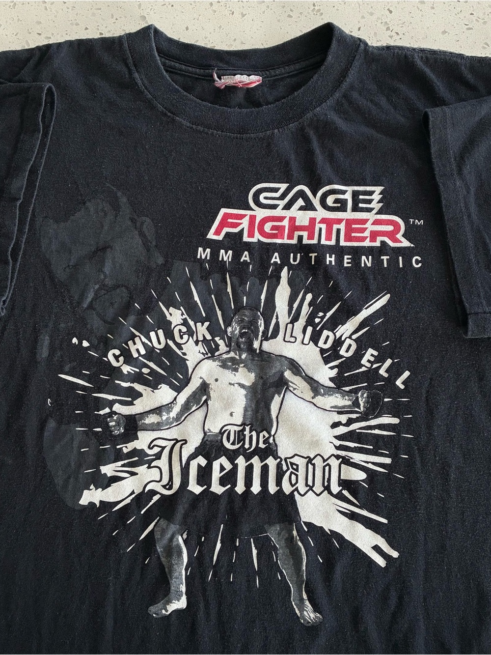 A2 - VINTAGE 00s CHUCK LIDDELL THE ICEMAN UFC MMA Y2K T SHIRT